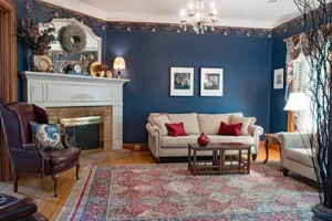 : The Rug Rack & Murphy Rug Cleaners—A beautiful area rug adds character and enhances the space of this home in Springfield, IL.